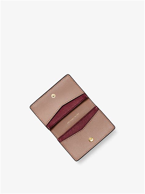 michael kors small two-tone crossgrain leather wallet|Michael Kors small wallet sale.